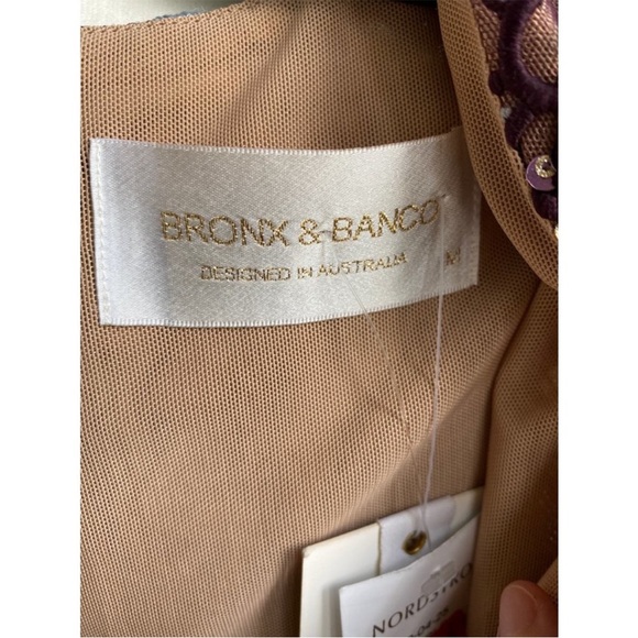 Bronx & Banco Purple Lace Dress Size M (6) - Picture 2 of 6